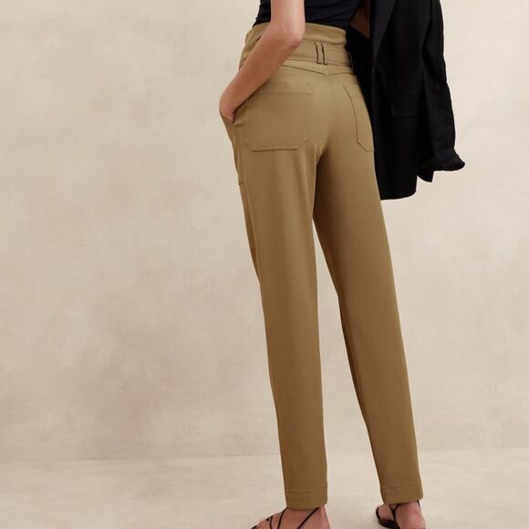 Banana Republic Refined Utility High Waist Pants in Brown | Size 14 - Picture 6 of 9